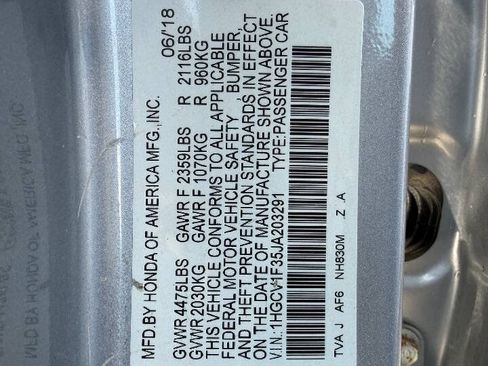 Used 2018 Honda Accord Sport image 10
