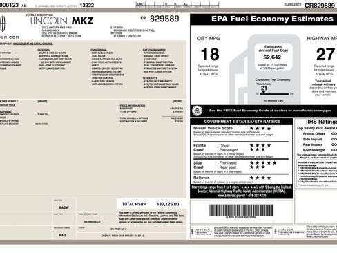 Used 2012 Lincoln MKZ FWD image 27