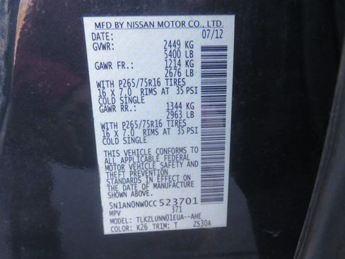 Used 2012 Nissan Xterra PRO-4X w/ Pro-4x Leather Pkg image 32