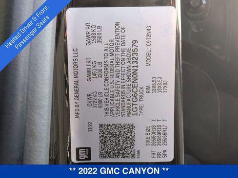 Certified 2022 GMC Canyon Elevation w/ Elevation Premium Package image 40