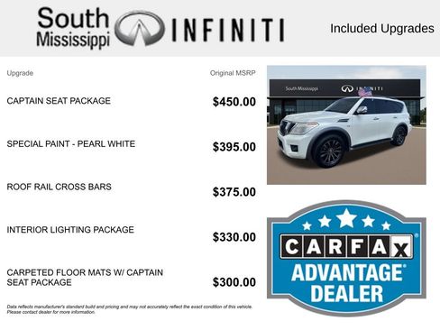 Used 2017 Nissan Armada Platinum w/ Captain Seat Package RWD image 5