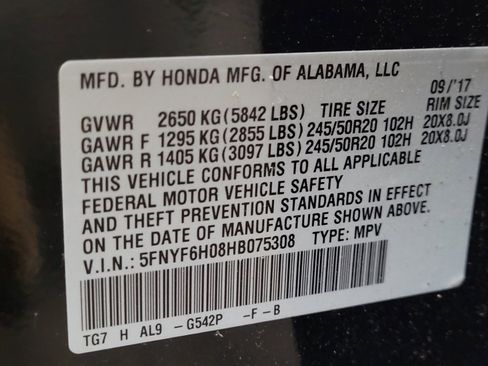 Used 2017 Honda Pilot Elite image 33