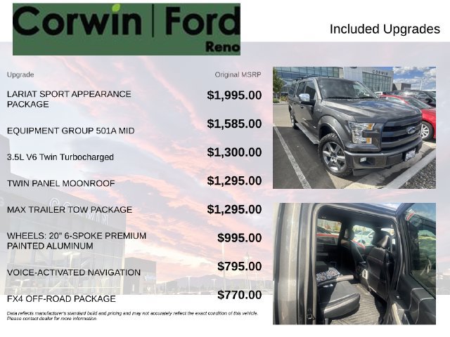 Used 2017 Ford F150 Lariat AWD/4WD image 3