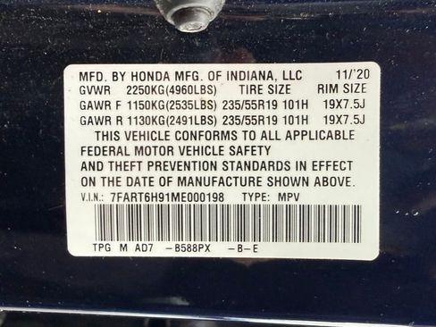 Used 2021 Honda CR-V Touring image 33