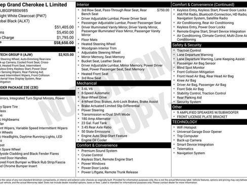 Used 2023 Jeep Grand Cherokee L Limited w/ Luxury Tech Group II RWD image 5