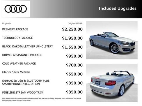 Used 2016 BMW 228i xDrive Convertible AWD/4WD image 3