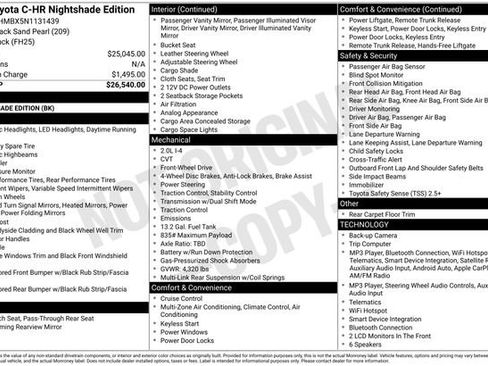 Used 2022 Toyota C-HR Nightshade FWD image 10