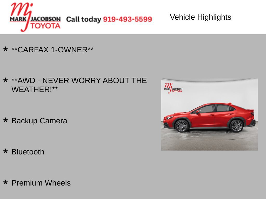 Used 2024 Subaru WRX GT AWD/4WD image 6