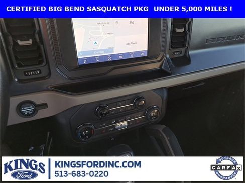 Certified 2021 Ford Bronco Big Bend w/ Sasquatch Package image 13