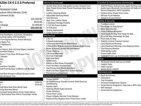 Used 2025 MAZDA CX-5 AWD 2.5 S w/ Preferred Package image 37