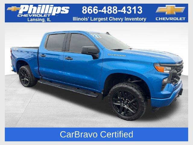 Certified 2022 Chevrolet Silverado 1500 Custom AWD/4WD 360° Tour
