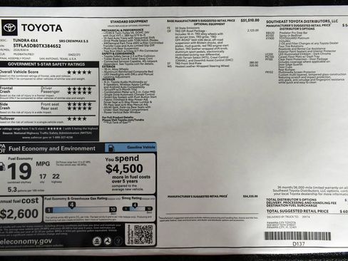 New 2026 Toyota Tundra SR5 AWD/4WD image 2