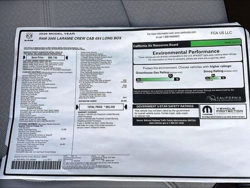 New 2026 RAM 3500 Laramie AWD/4WD image 16