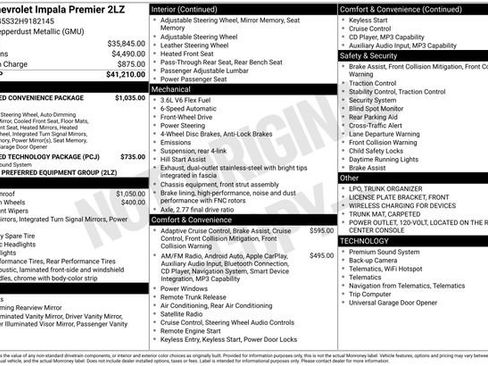 Used 2017 Chevrolet Impala Premier w/ Enhanced Convenience Package FWD image 4