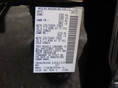 Used 2024 Nissan Murano SV w/ SV Midnight Edition Package image 42