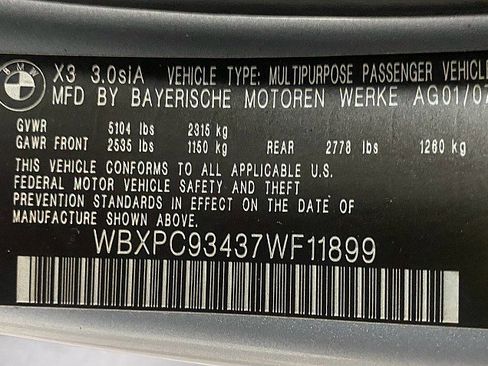 Used 2007 BMW X3 3.0si image 26