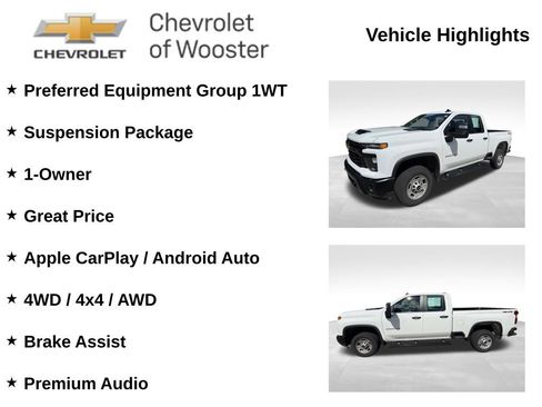 Used 2024 Chevrolet Silverado 2500 W/T w/ WT Fleet Convenience Package AWD/4WD image 2