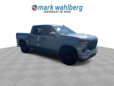 Certified 2024 Chevrolet Silverado 1500 Custom w/ Turbomax Blackout Package AWD/4WD image 2