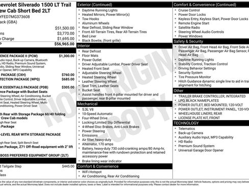 Used 2021 Chevrolet Silverado 1500 LT Trail Boss w/ Convenience Package II AWD/4WD image 11