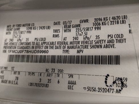 Used 2017 Ford Escape S image 33