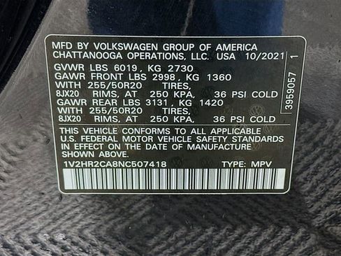 Used 2022 Volkswagen Atlas SE image 33