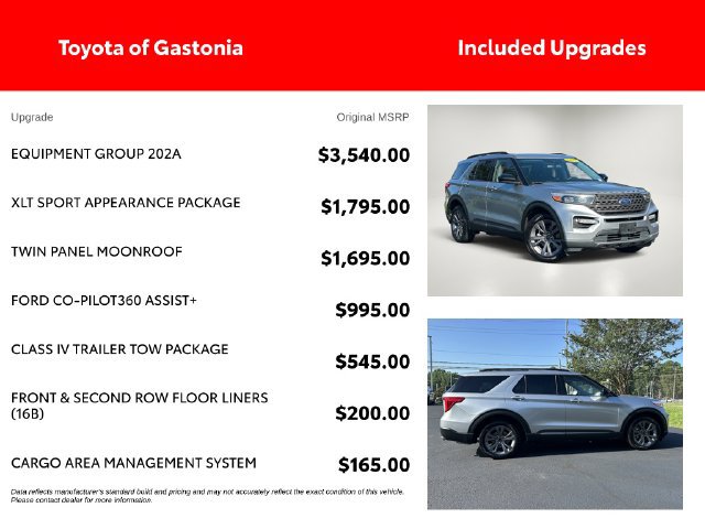 Used 2022 Ford Explorer XLT w/ Equipment Group 202A RWD image 4
