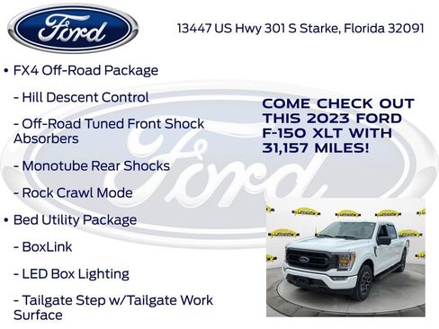 Certified 2023 Ford F150 XLT w/ Equipment Group 302A High AWD/4WD image 32