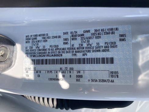 Certified 2024 Ford Escape Active AWD/4WD image 22