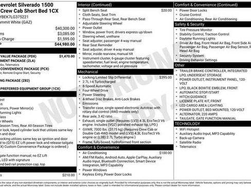Used 2020 Chevrolet Silverado 1500 Custom w/ Custom Value Package AWD/4WD image 14