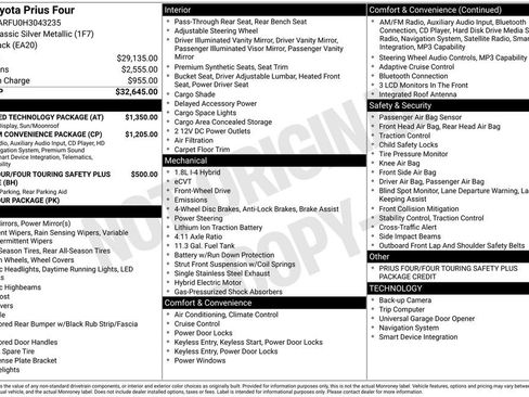 Used 2017 Toyota Prius Four w/ Advanced Technology Package FWD image 11