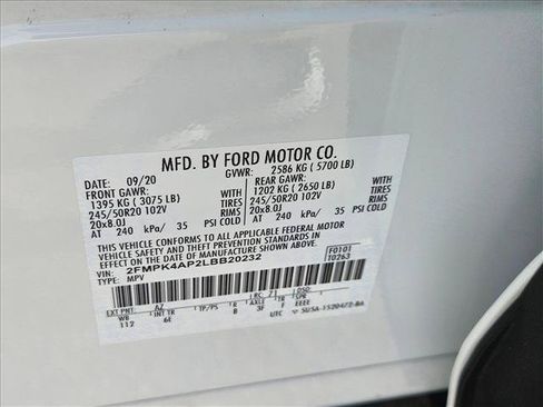 Certified 2020 Ford Edge ST AWD/4WD image 26