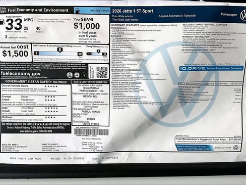 New 2026 Volkswagen Jetta Sport image 19