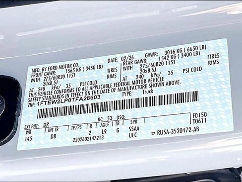 New 2026 Ford F150 STX w/ Equipment Group 200A AWD/4WD image 8