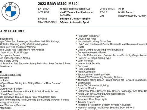 Used 2023 BMW M340i w/ Premium Package image 28