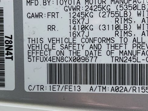 Used 2012 Toyota Tacoma 4x4 Access Cab w/ Convenience Pkg image 27