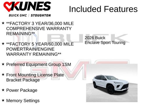 New 2026 Buick Enclave Sport Touring w/ Power Package image 3