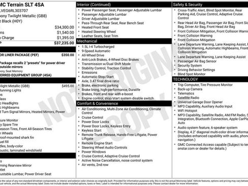 Certified 2024 GMC Terrain SLT w/ LPO, Floor Liner Package AWD/4WD image 8