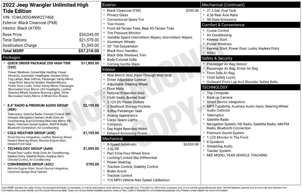 Used 2022 Jeep Wrangler Unlimited Sport AWD/4WD image 3