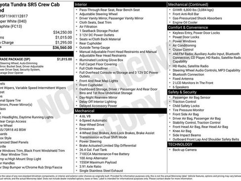 Used 2017 Toyota Tundra SR5 w/ SR5 Upgrade Package RWD image 24