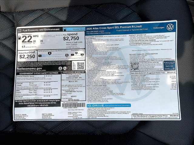 New 2026 Volkswagen Atlas Cross Sport SEL Premium R-Line AWD/4WD image 14