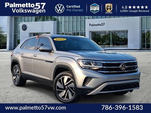 Used 2022 Volkswagen Atlas Cross Sport SE w/ Black Wheel Package AWD/4WD image 1