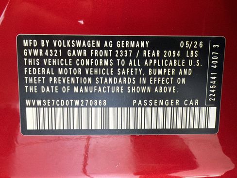 New 2026 Volkswagen GTI SE FWD image 28