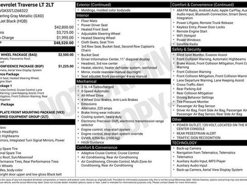 New 2026 Chevrolet Traverse LT w/ Sun and Wheel Package image 5