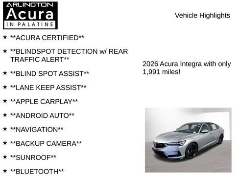 Used 2026 Acura Integra A-Spec FWD image 7