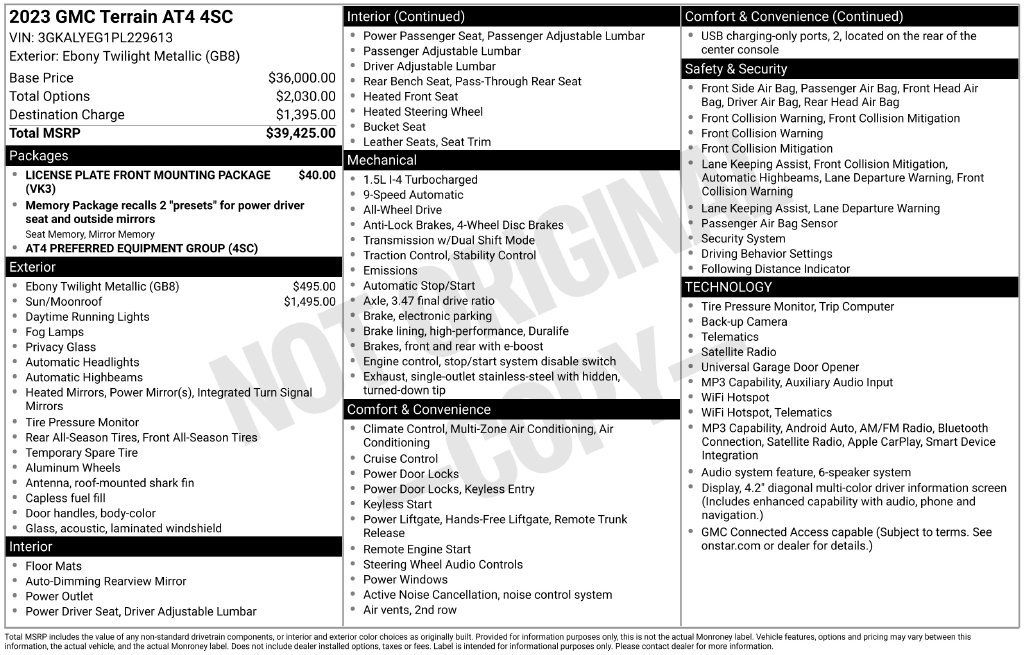 Certified 2023 GMC Terrain AT4 AWD/4WD image 5