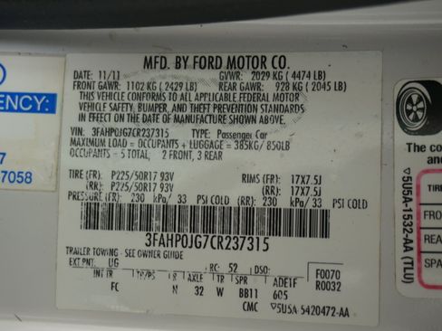 Used 2012 Ford Fusion SEL FWD image 31
