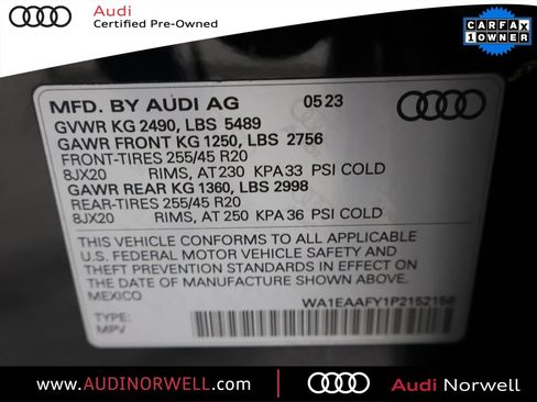 Certified 2023 Audi Q5 2.0T Premium Plus w/ Premium Plus Package image 3