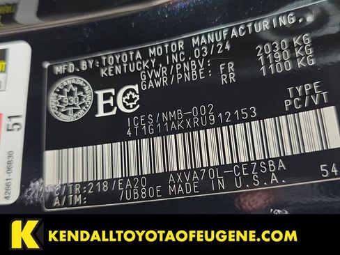 Used 2024 Toyota Camry SE FWD image 10