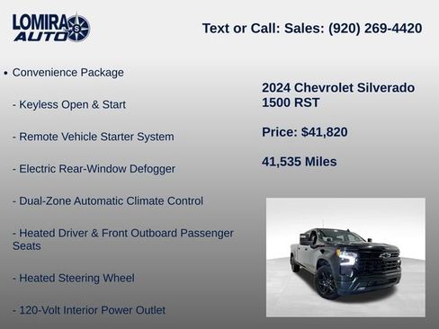 Used 2024 Chevrolet Silverado 1500 RST w/ Z71 Off-Road Package AWD/4WD image 33