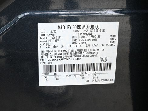 Used 2022 Lincoln Nautilus Black Label w/ Class II Trailer Tow Package AWD/4WD image 30